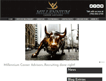 Tablet Screenshot of millenniumcareeradvisors.com